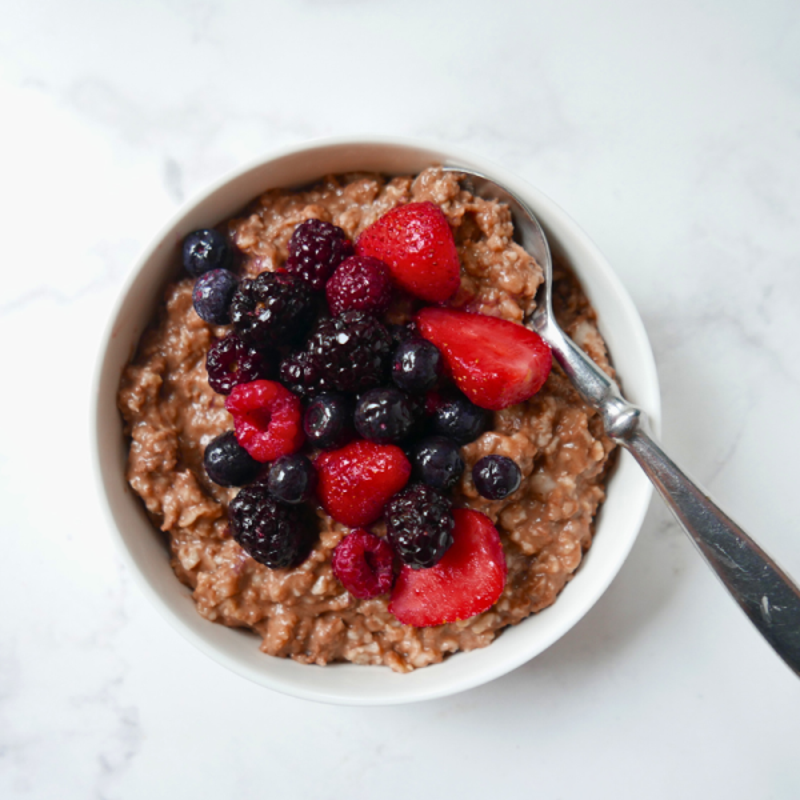 Photo de Gruau aux petits fruits et au chocolat par WW