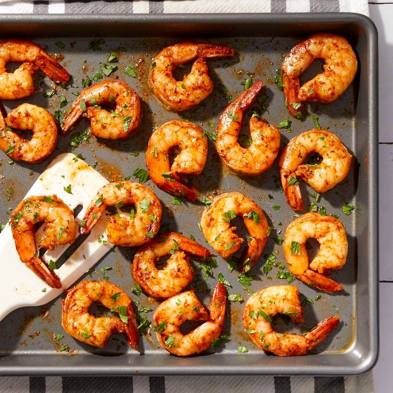 Cajun grilled prawns