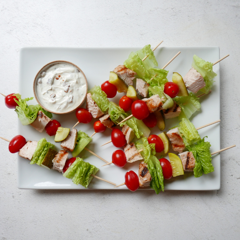 Photo of Chicken Cobb appetizer skewers by WW