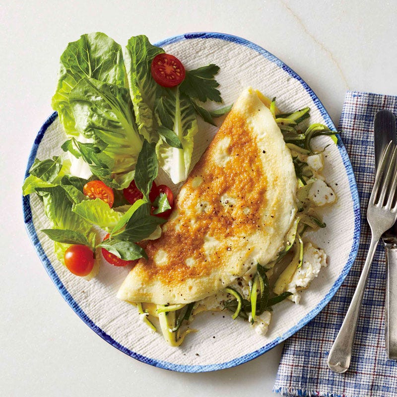 Photo de Omelette à la courgette et au fromage de chèvre par WW