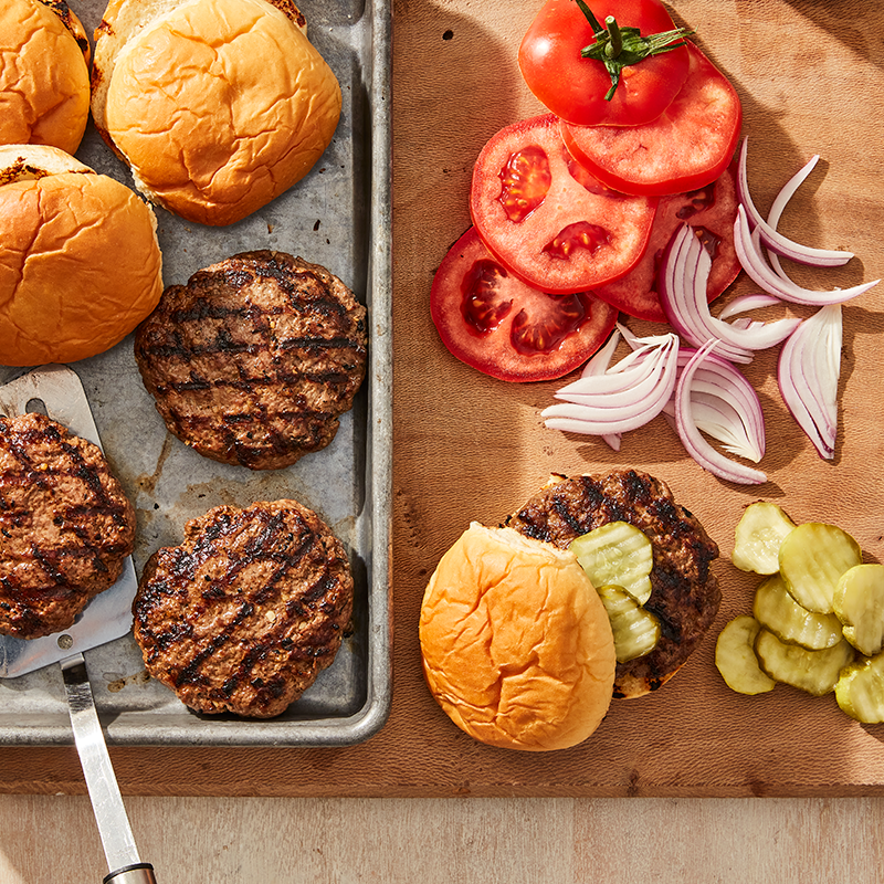 Juicy hamburgers