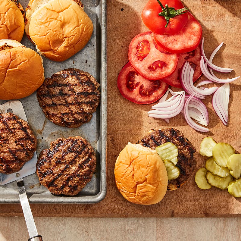 Juicy hamburgers