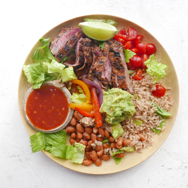 Photo de Bol de riz et de bifteck tex-mex par WW