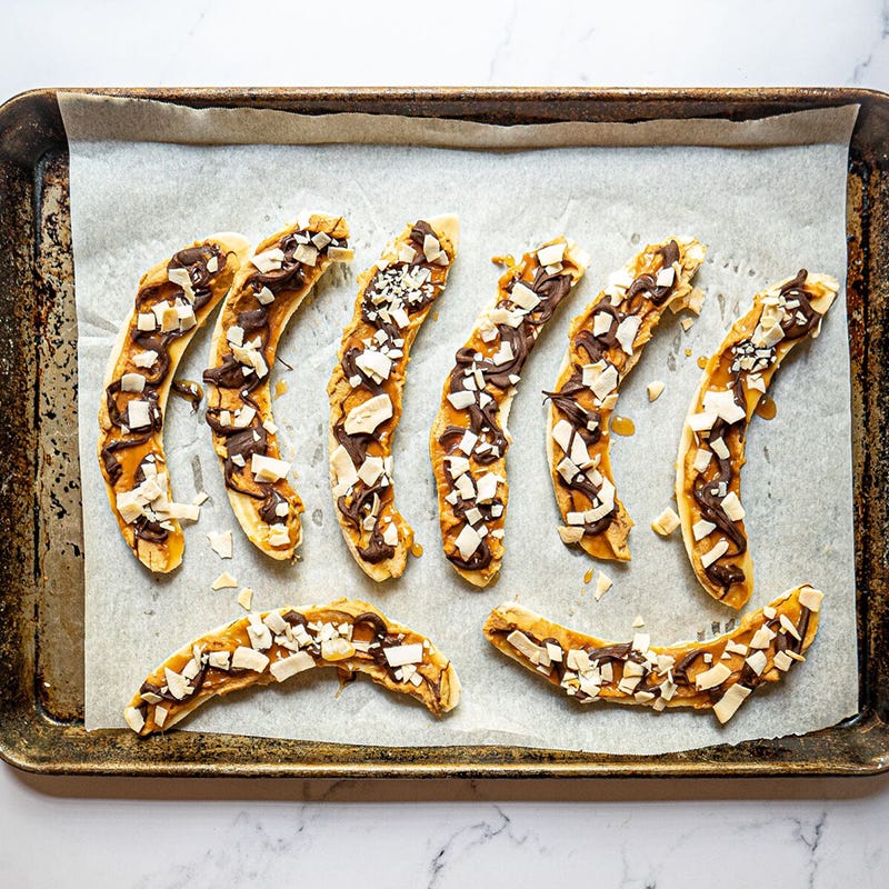 ViktVäktarna - Banan med jordnötssmör, choklad och kokos