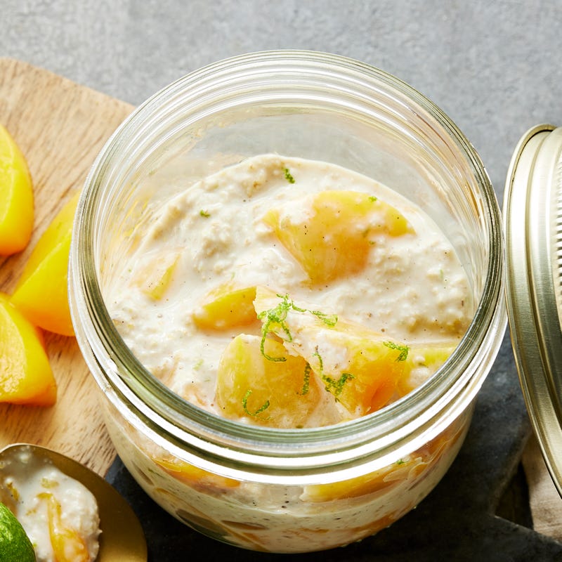 Overnight Oats mit Pfirsich