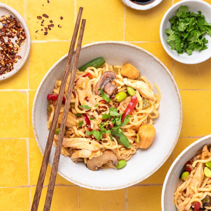 Photo of Chicken, noodle & vegetable bowl by WW