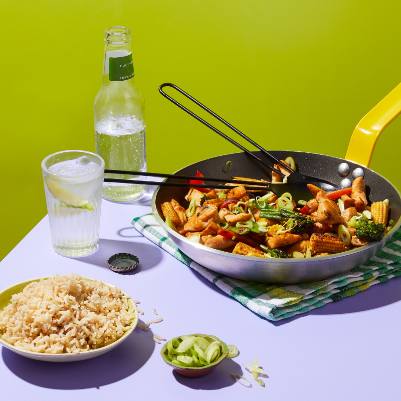 Photo of Five-ingredient chicken stir-fry by WW