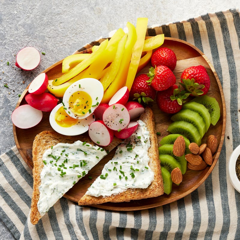 Buntes Frühstücks-Snackboard