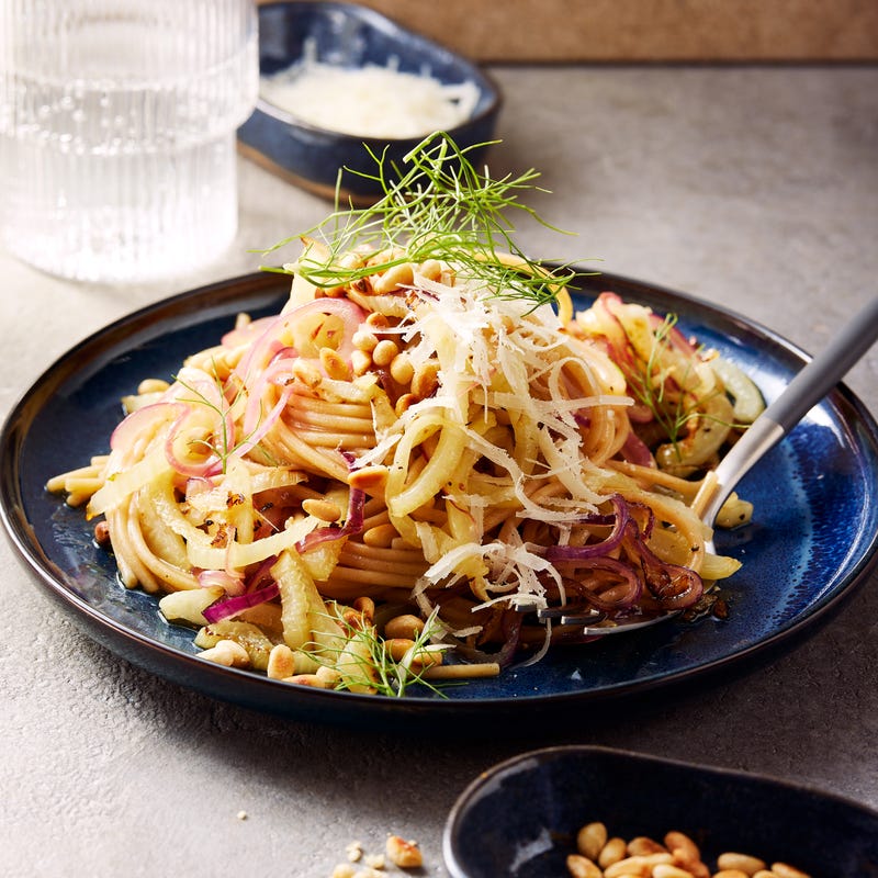 Spaghetti mit Fenchel und Parmesan