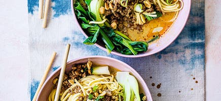 Pork dan dan noodles