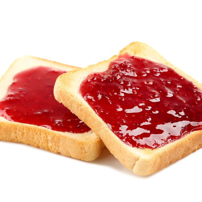 Toast with jam