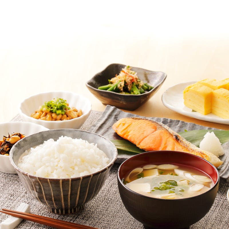 Japanese breakfast set