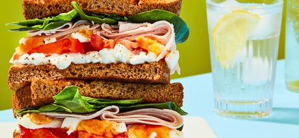 Triple-protein turkey sandwich