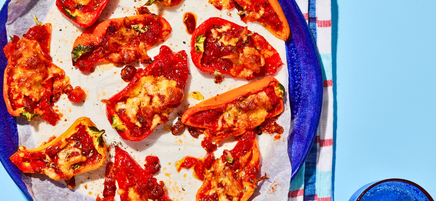 Mini capsicum pizza bites