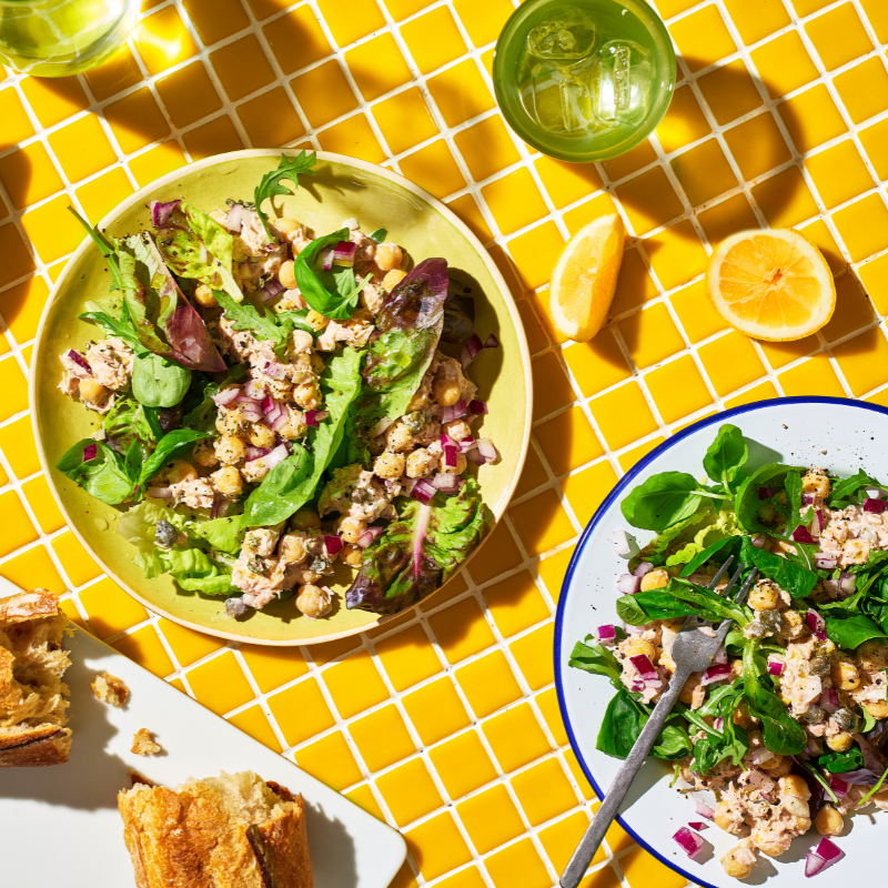 Photo de Salade crémeuse de pois chiches et de thon par WW