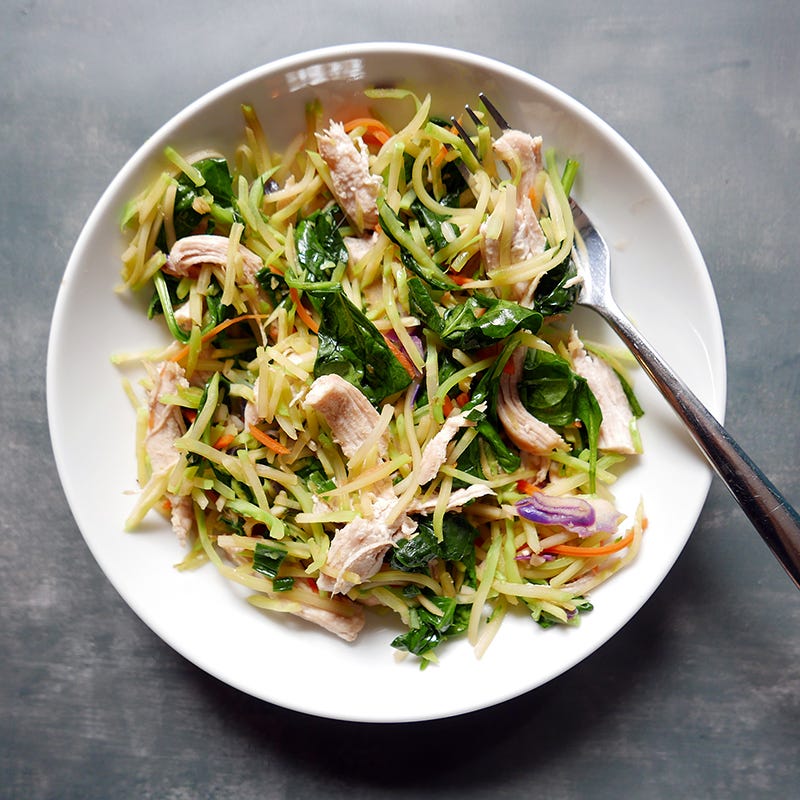 Photo de Sauté rapide de salade de brocoli avec poulet par WW