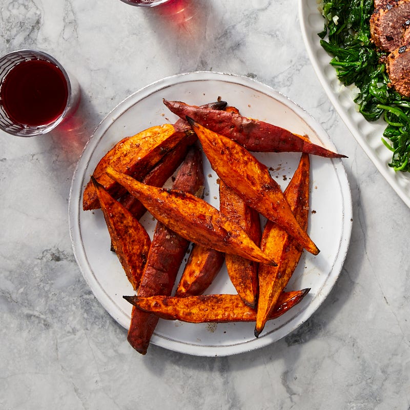 Cinnamon-Spiced Oven-Roasted Sweet Potatoes