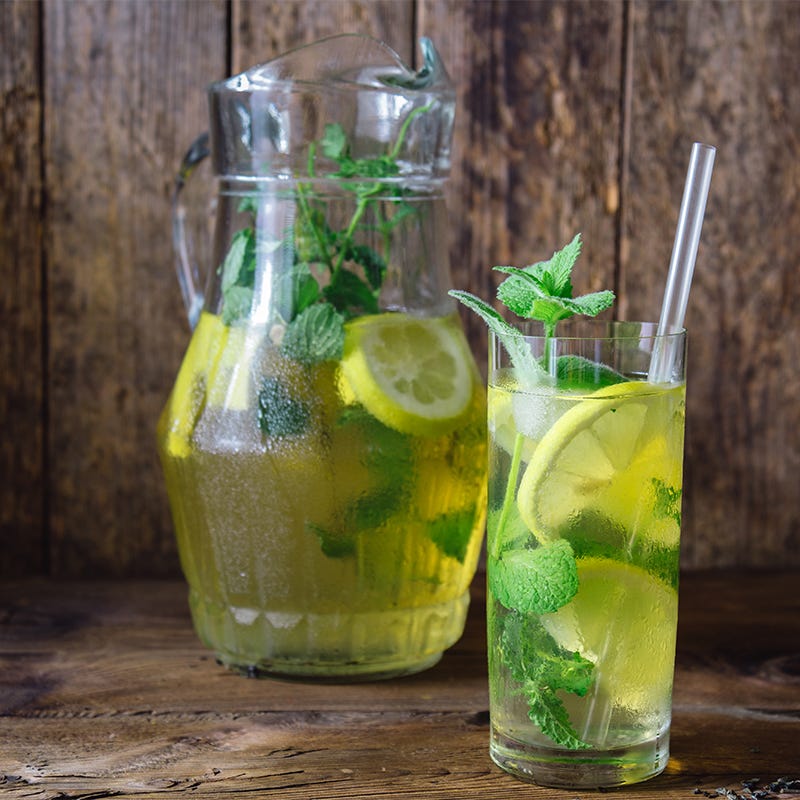 Photo de Thé vert glacé à la menthe par WW