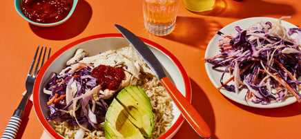Supersnelle kip-tacobowl