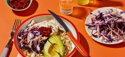 Plat express de tacos au poulet