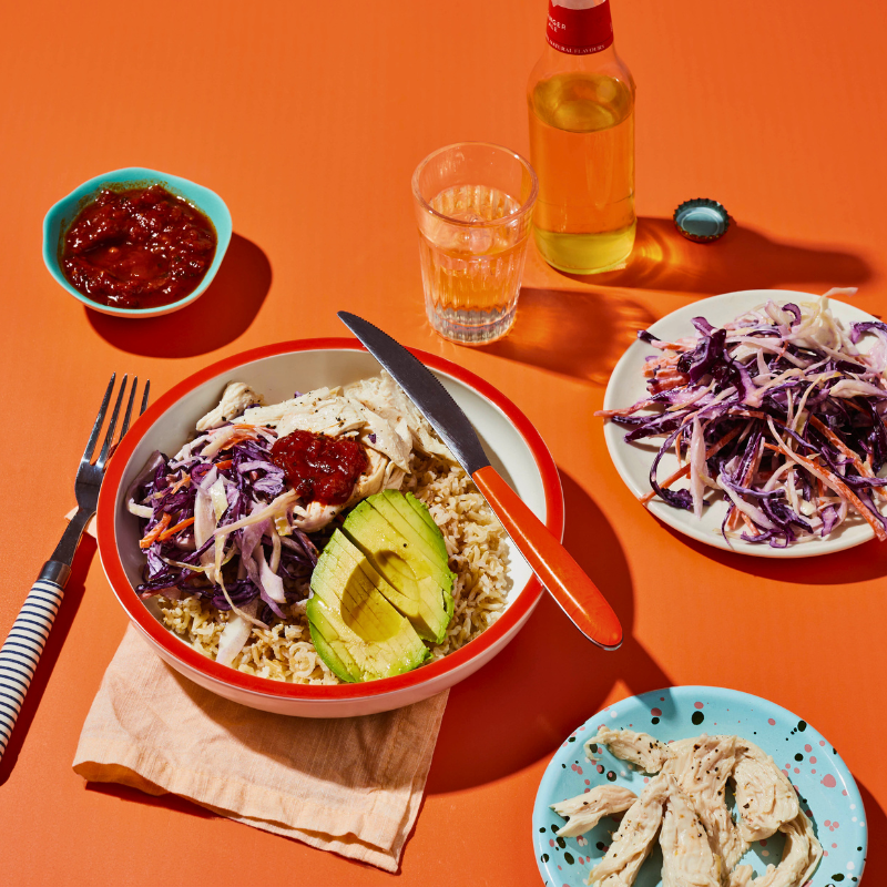 Foto van Supersnelle kip-tacobowl door WW