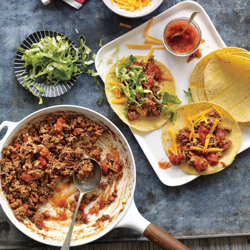 Easy ground beef tacos