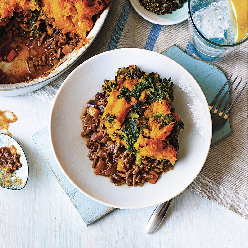 Lamb shepherd's pie with pumpkin