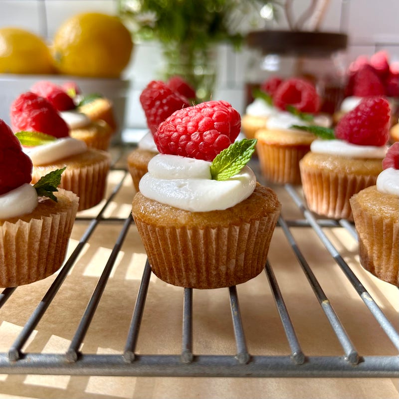 Mini Honey Lemon Cupcakes-image