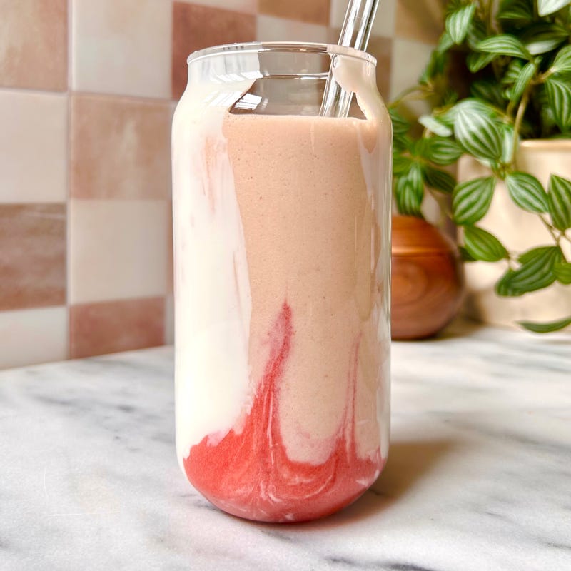 Photo of High-Protein Strawberry Glaze Smoothie by WW