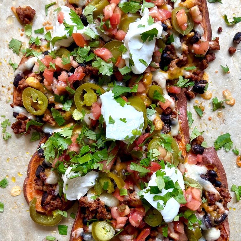 Photo of High-Protein Sweet Potato Turkey Nachos by WW