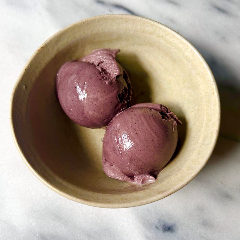 Photo of Ninja Creami Blueberry Protein Ice Cream by WW