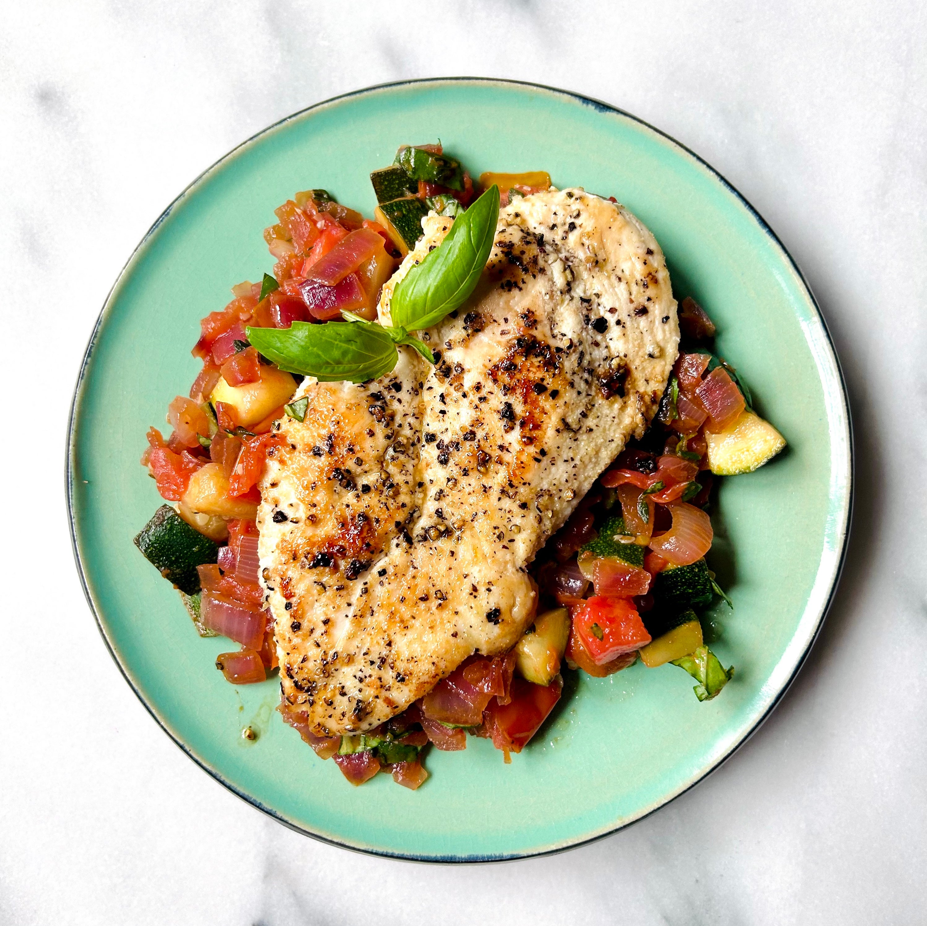 Seared Chicken over Ratatouille | Recipes | WW Canada (English)